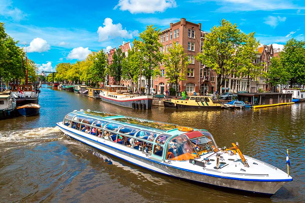 Sail the canals of Amsterdam