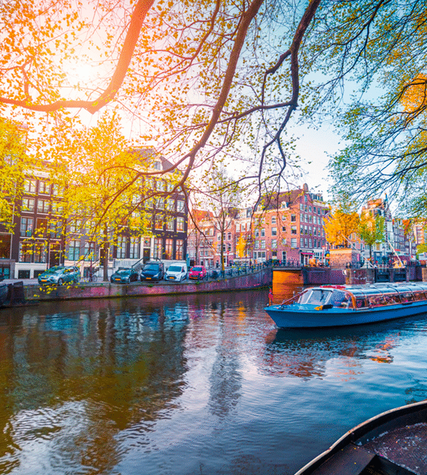 Sail the canals of Amsterdam