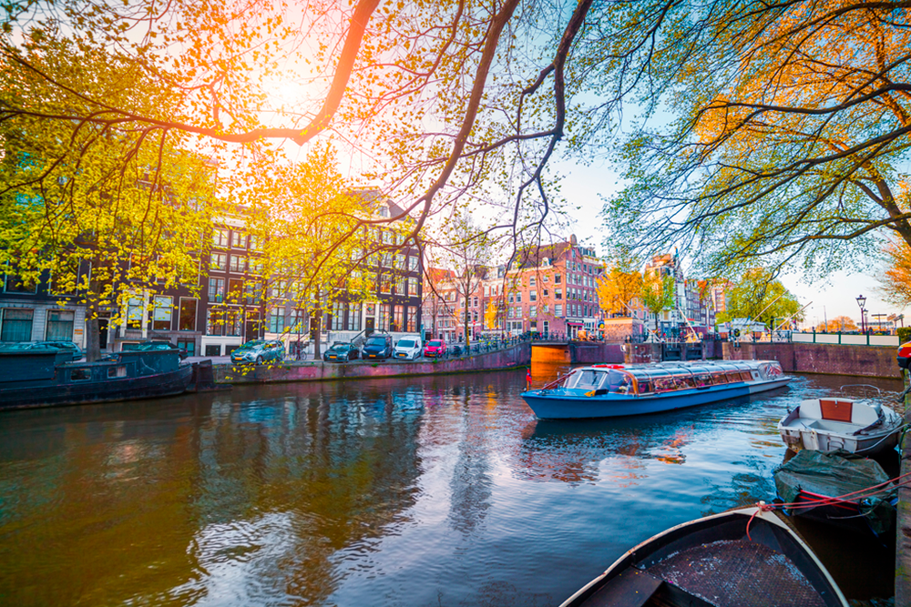 Sail the canals of Amsterdam